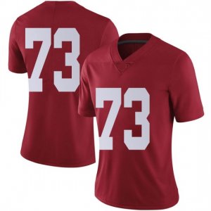 NCAA Women's Alabama Crimson Tide #73 Evan Neal Stitched College Nike Authentic No Name Crimson Football Jersey YZ17L40GZ
